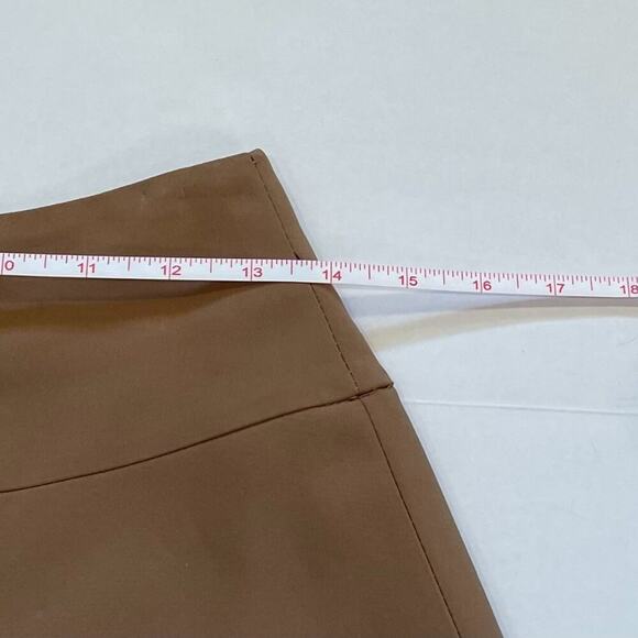 Calvin Klein Cotton Blend Tan/Neutral A-Line Skirt, Full, Classic, Size 6 - Picture 7 of 11